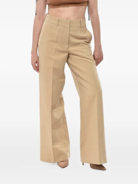 Off-White logo-embroidered wide-leg pants