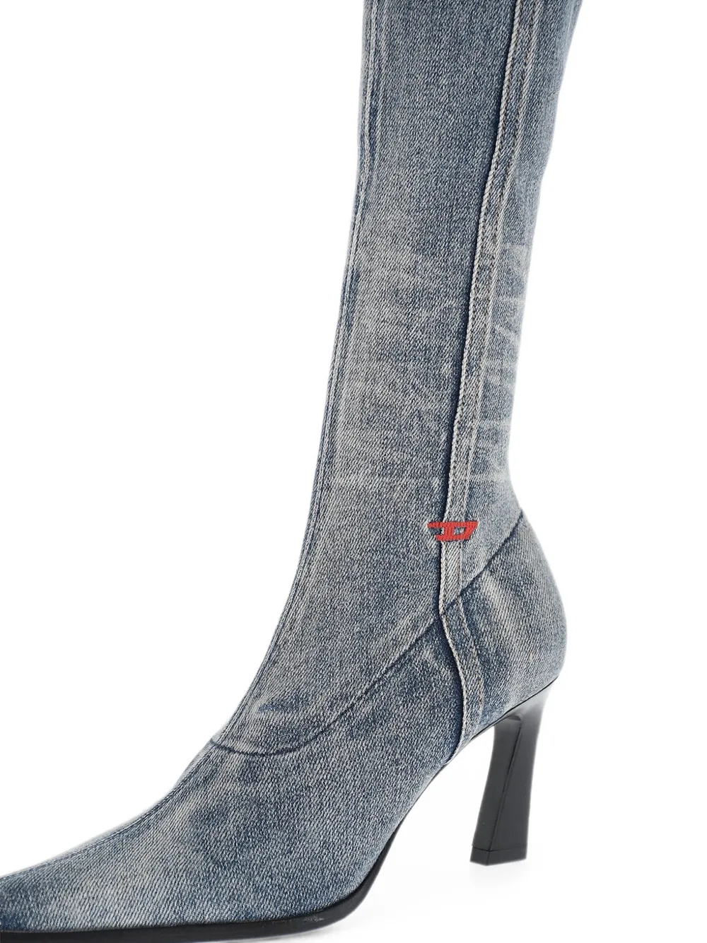 Diesel pointed-toe D-ALLAS boots Blauw