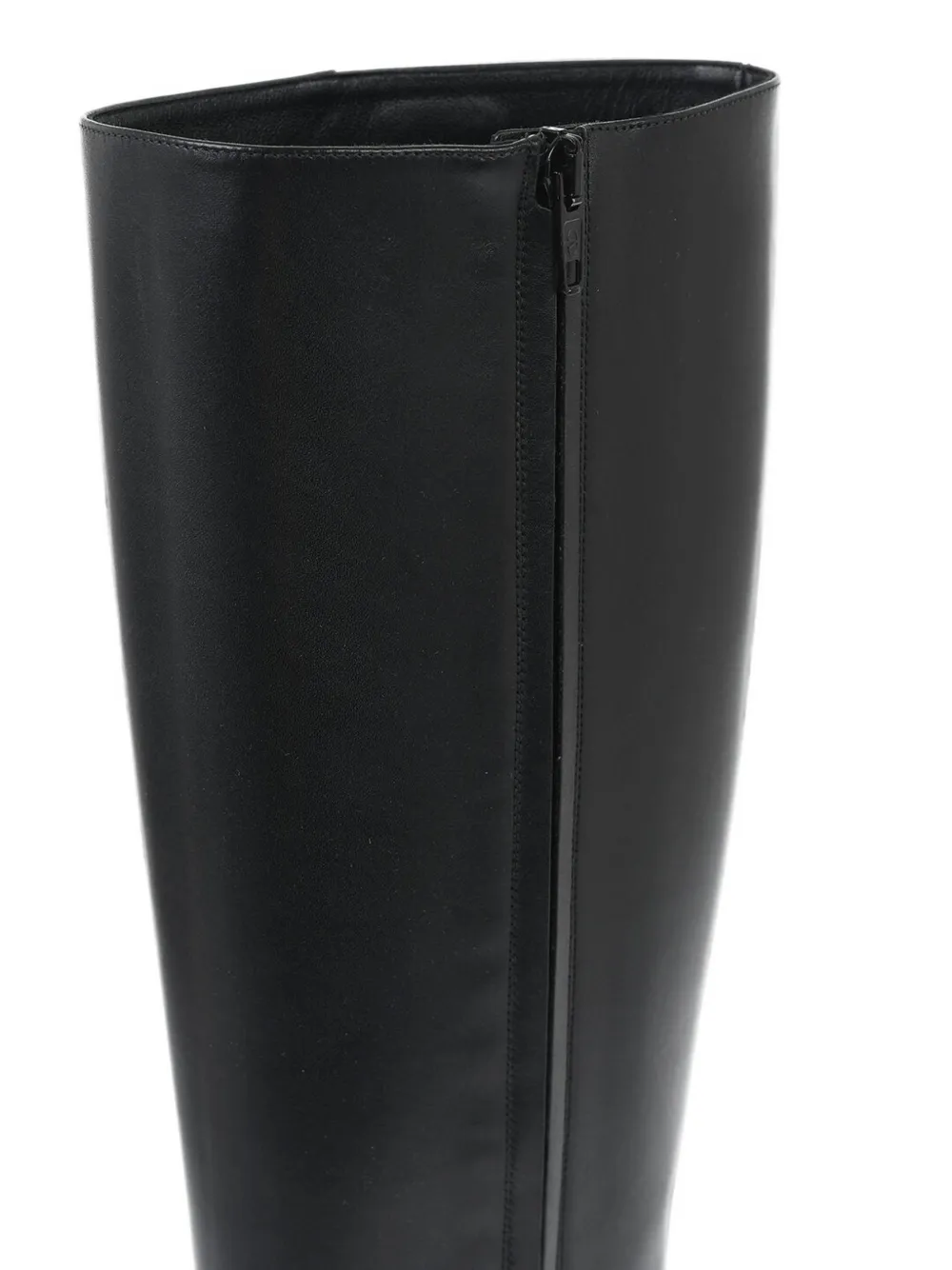 Valentino Garavani VLogo Signature square-toe knee-high boots Zwart