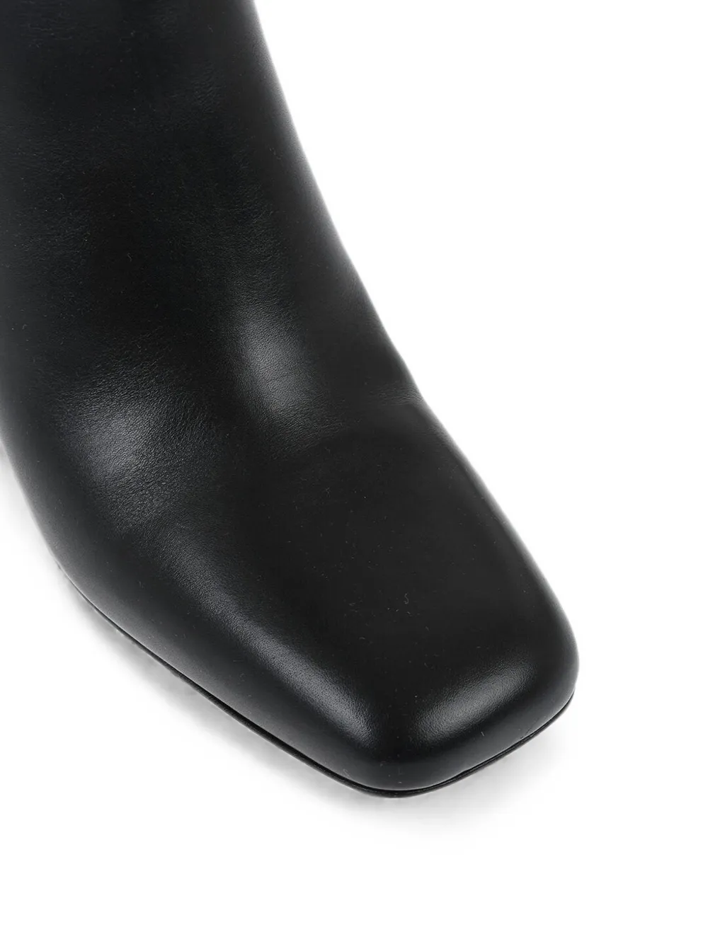 Valentino Garavani VLogo Signature square-toe knee-high boots Zwart