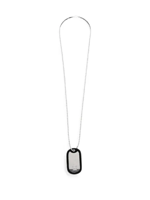 Palm Angels tag pendant necklace