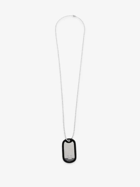 Palm Angels tag pendant necklace