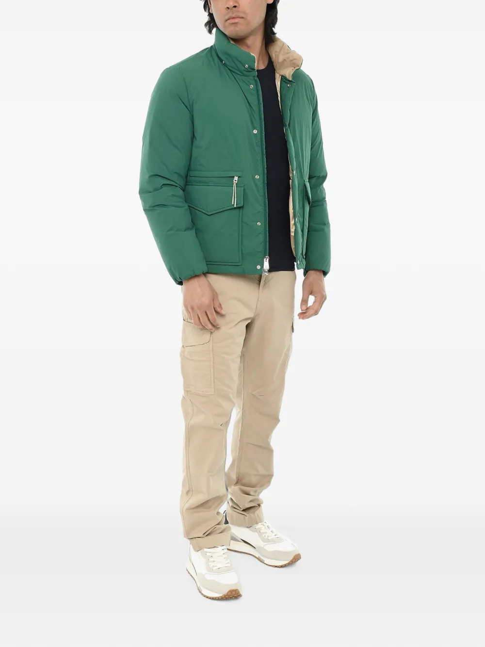 Woolrich Aleutian quilted jacket Groen