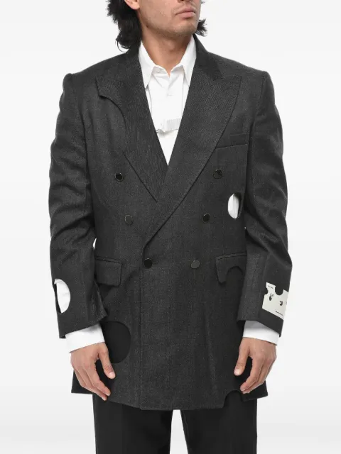 Off-White Meteor cut-out double-breasted blazer