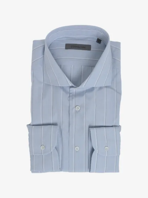 Corneliani camisa a rayas de algodón