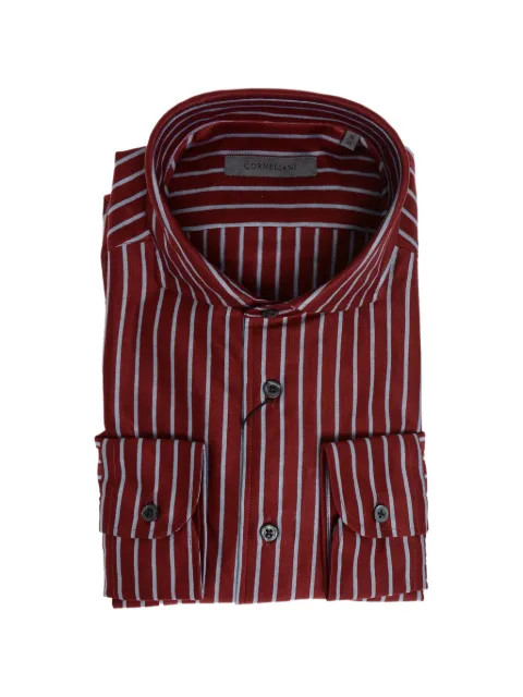 Corneliani chemise rayée à col français