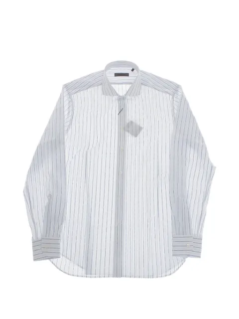 Corneliani striped French-collar shirt