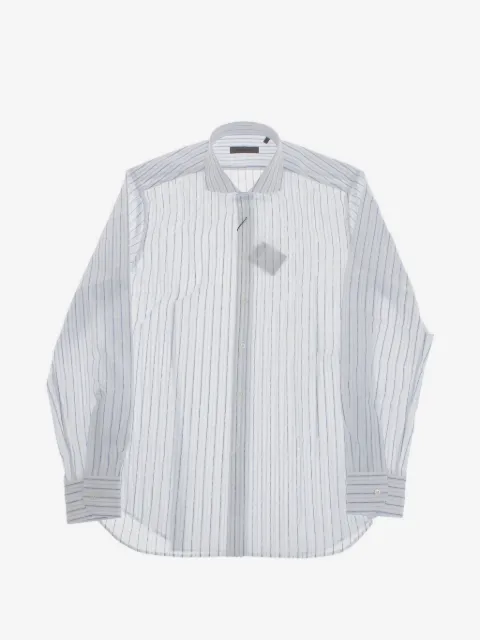 Corneliani striped French-collar shirt