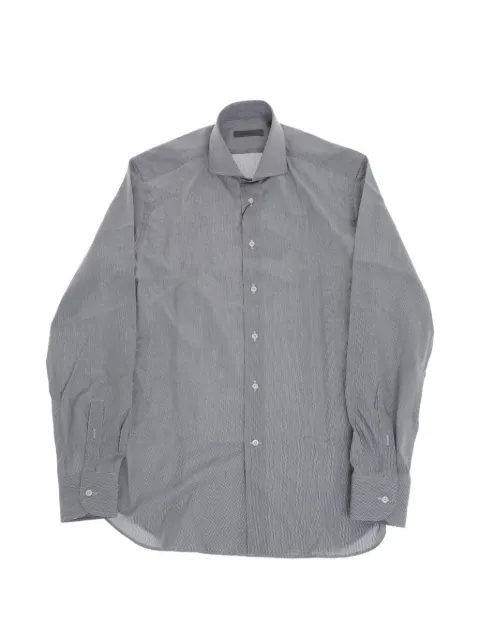 Corneliani striped long-sleeve shirt