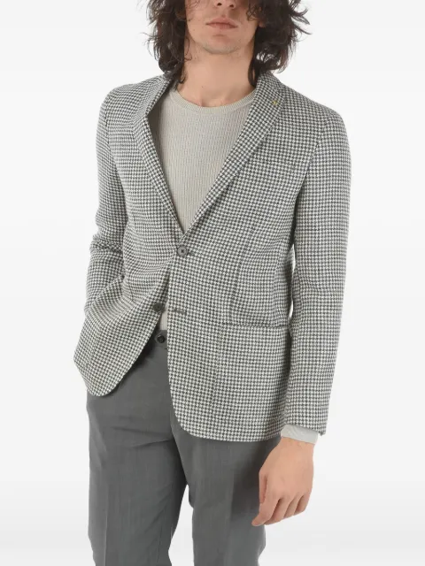 Corneliani houndstooth single-breasted blazer