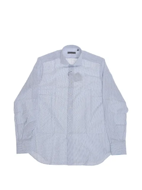 Corneliani striped long-sleeve shirt