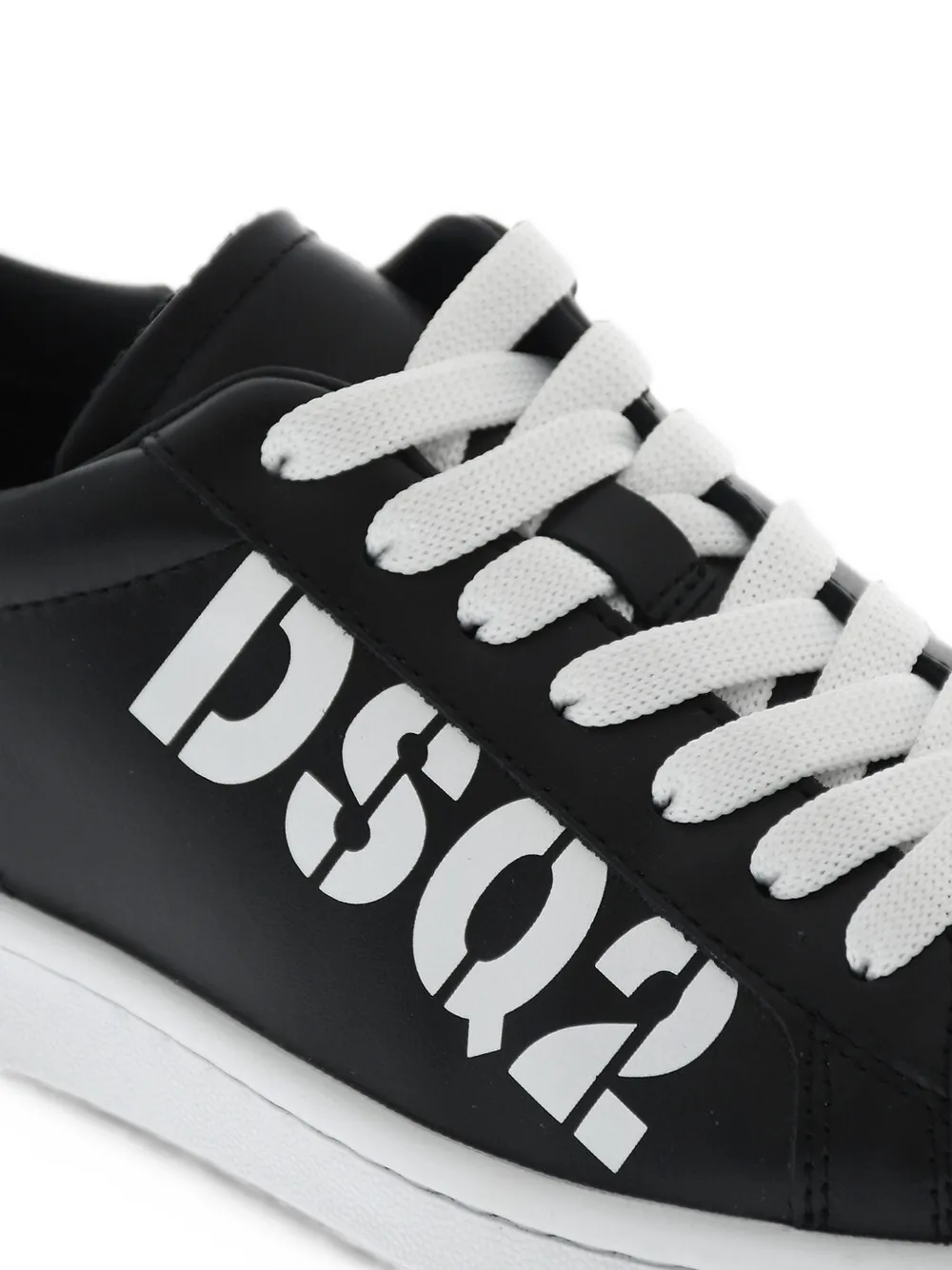 DSQUARED2 Boxer sneakers met logoprint Zwart