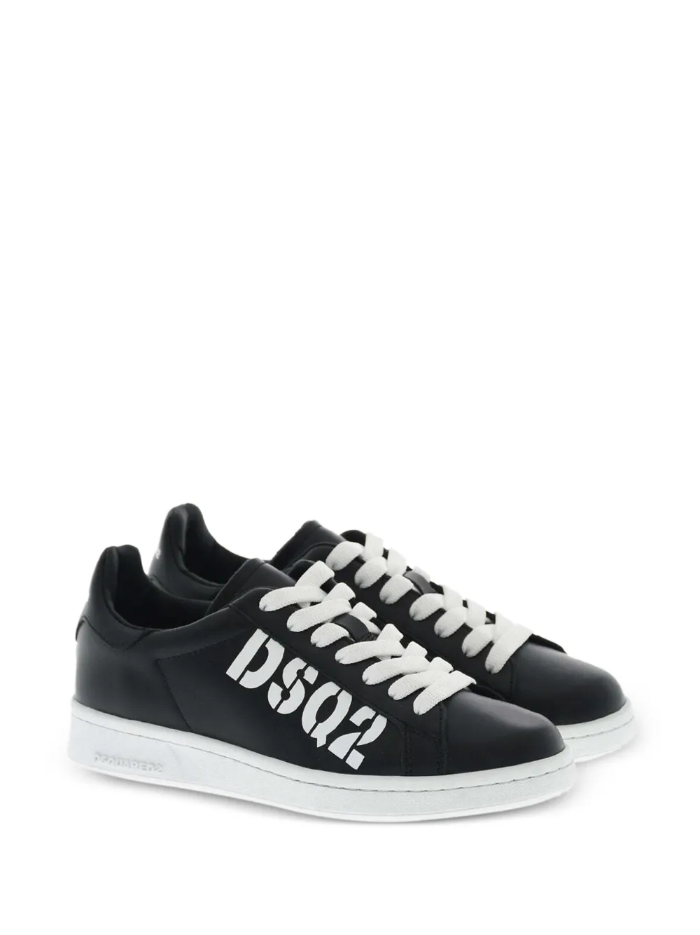 DSQUARED2 Boxer sneakers met logoprint Zwart