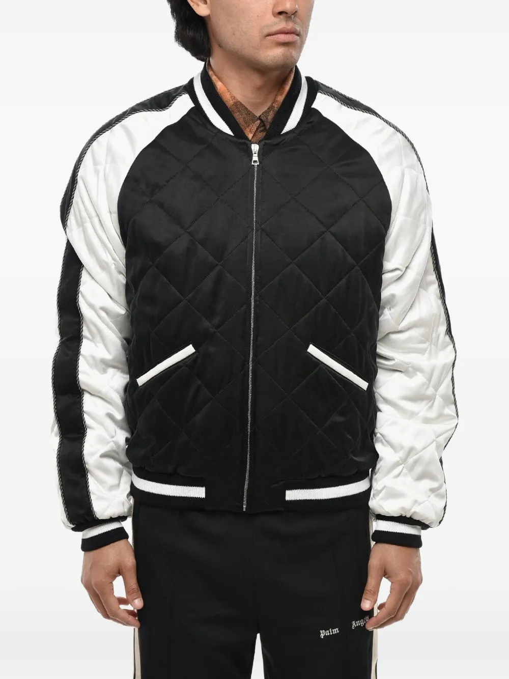 Palm Angels Sukajan quilted bomber jacket - Schwarz