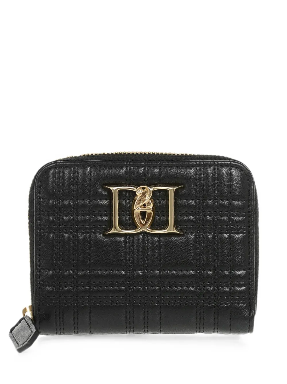 Dsquared2 Quilted Leather Wallet In Black