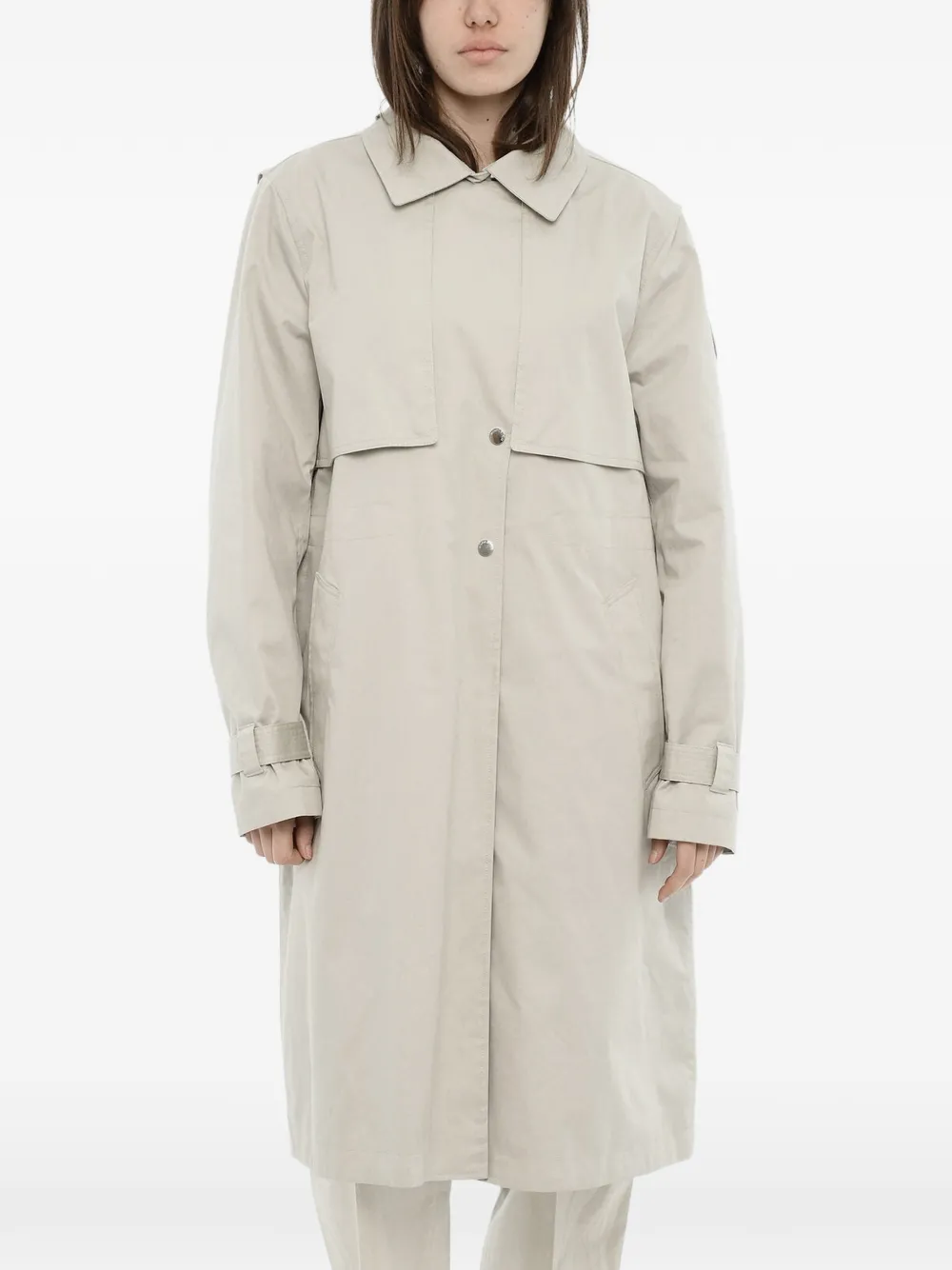 Woolrich cotton trench coat - Nude