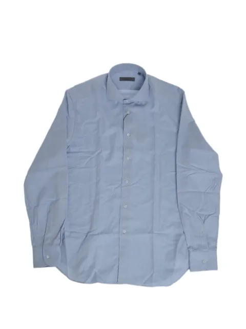 Corneliani Camisa de algodão com colarinho francês