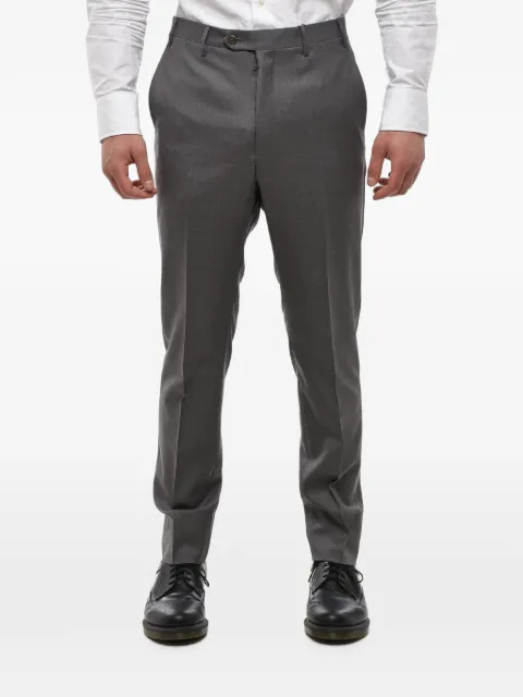 Corneliani pressed-crease tailored trousers