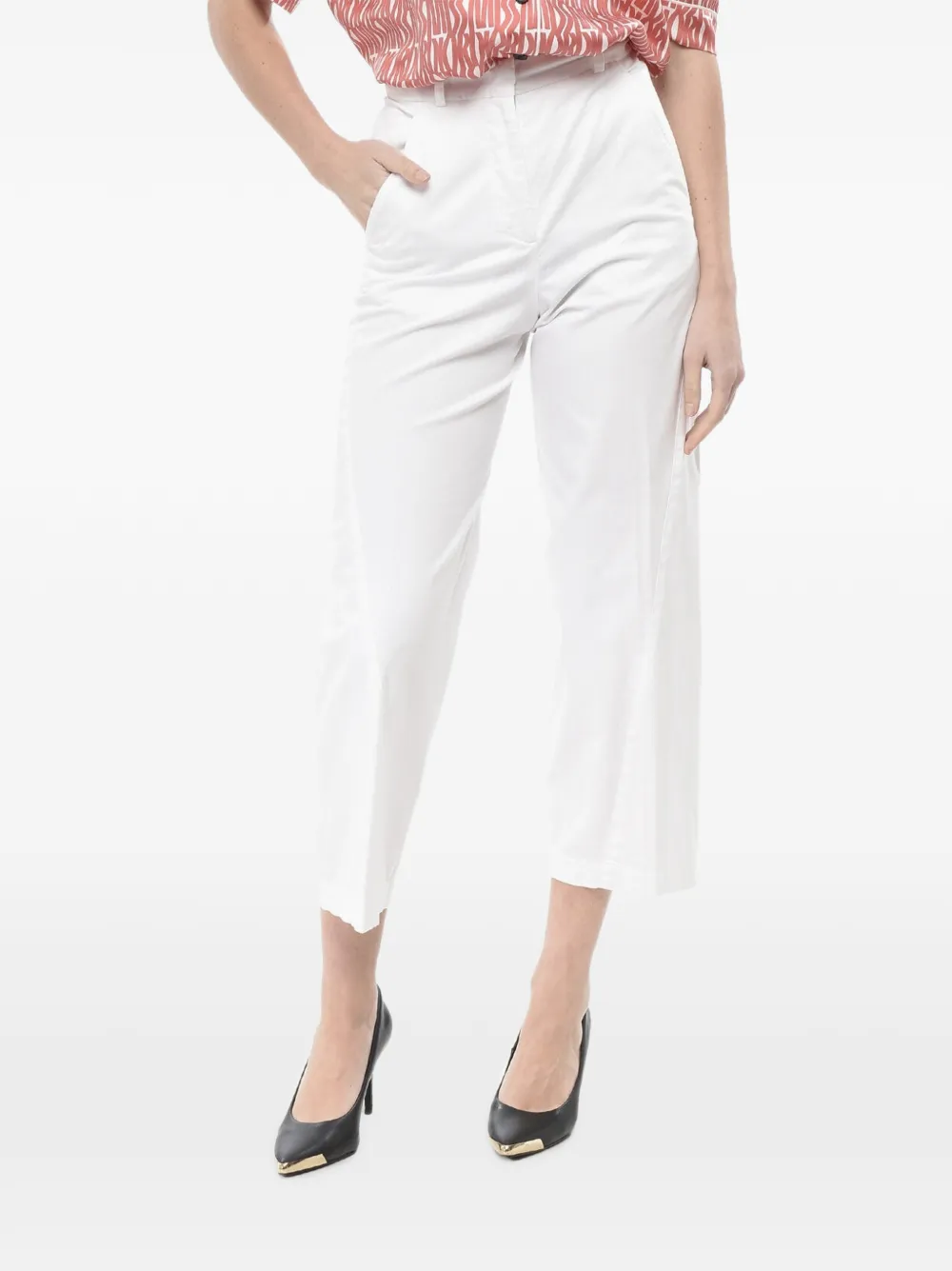 QL2 flat-front chino trousers