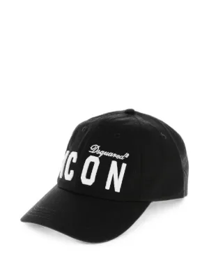 DSQUARED2 Icon embroidered-logo Baseball Cap | Black | FARFETCH IN