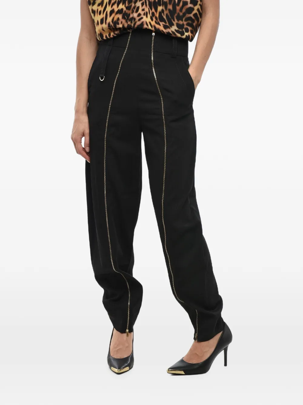 Stella McCartney double front-zip trousers - Schwarz