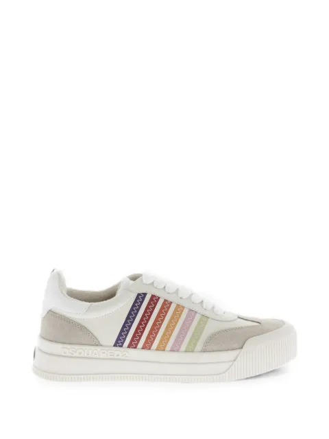DSQUARED2 zapatillas New Jersey de cuero con rayas
