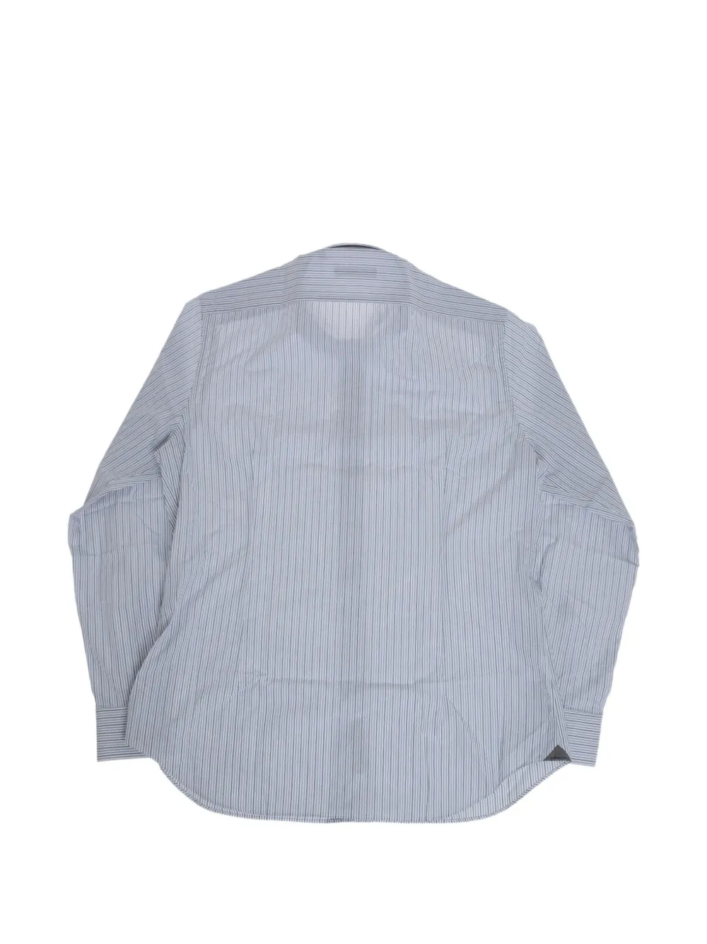 Corneliani French-collar striped shirt Blauw