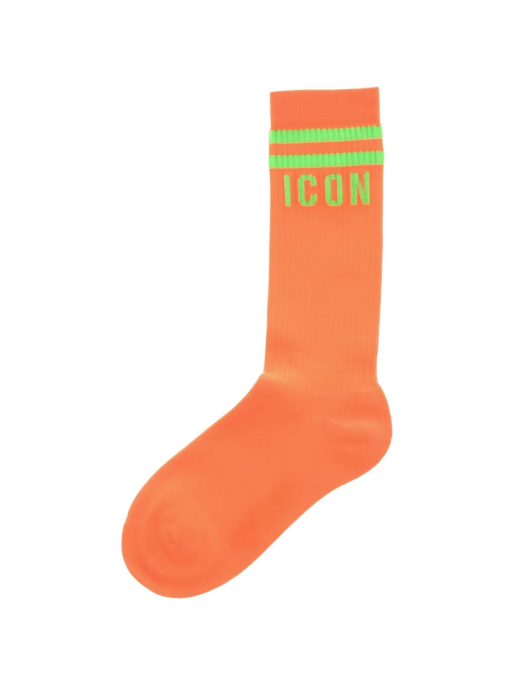 DSQUARED2 Icon geribbelde sokken Oranje