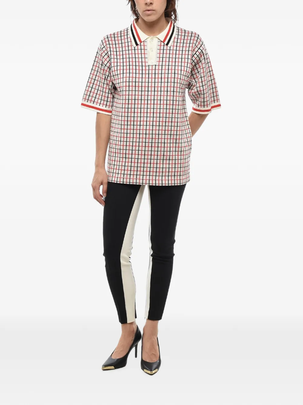 Stella McCartney Geruite blouse Beige