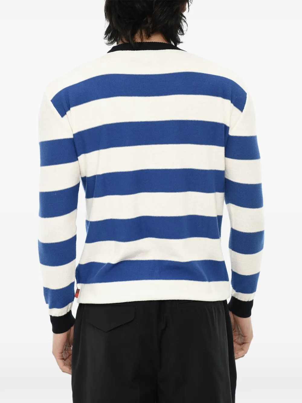 Woolrich striped crew-neck sweater Blauw