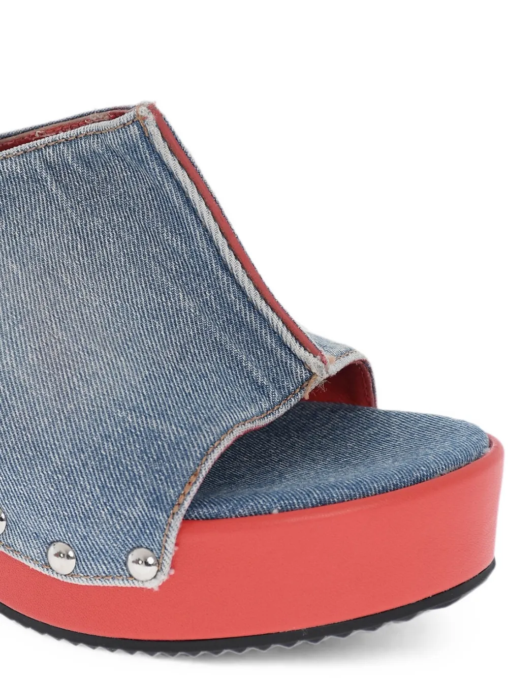 Diesel D-Woodstock stud-embellished sandals Blauw