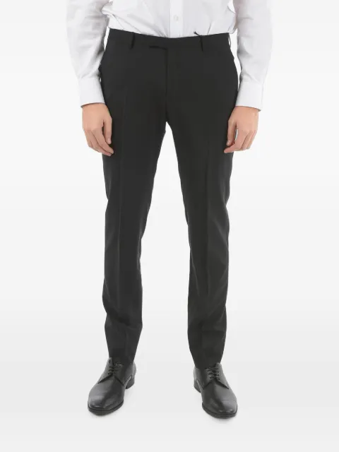 Corneliani flat-front jetted-pocket trousers