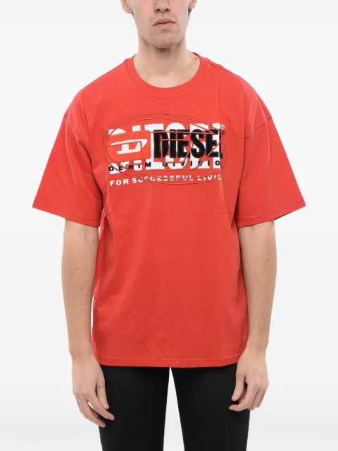 Diesel T-shirt with layered logos