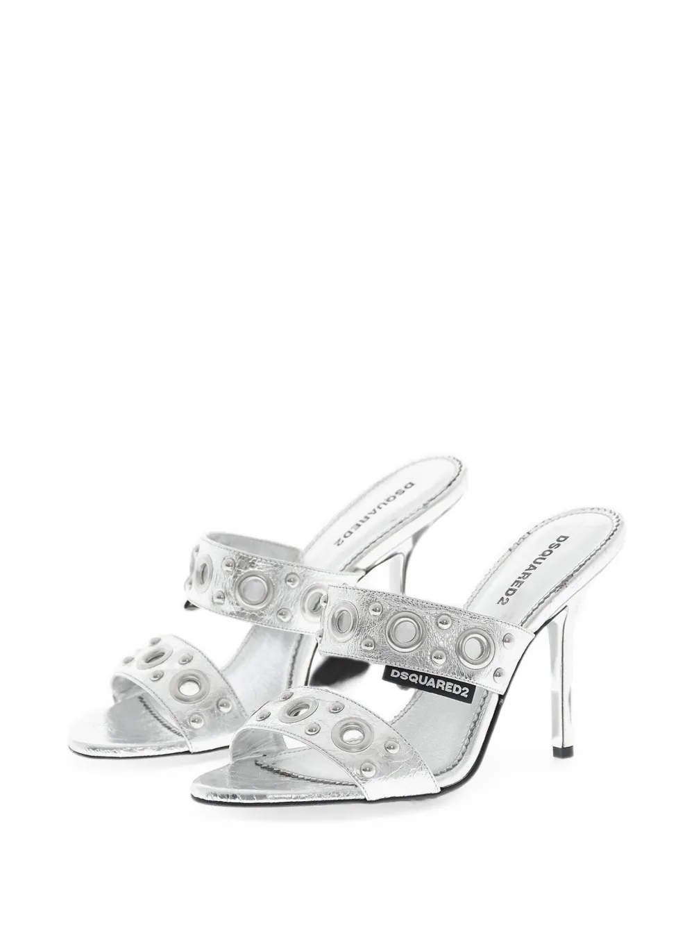 DSQUARED2 eyelet-embellished sandals Zilver
