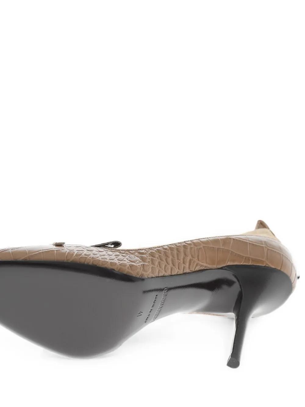 DSQUARED2 croc-effect pumps Bruin
