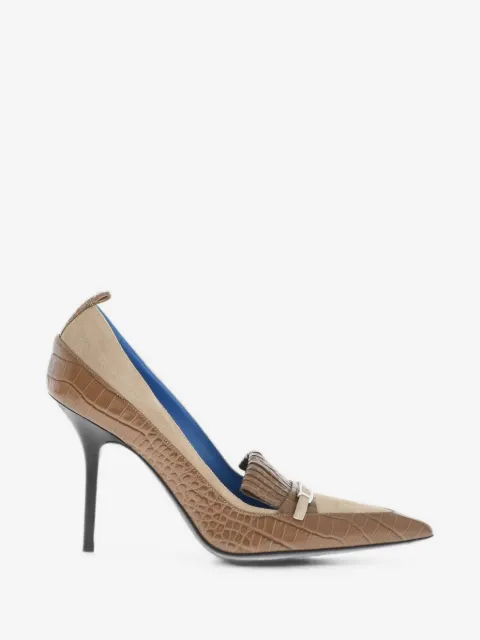 DSQUARED2 croc-effect pumps