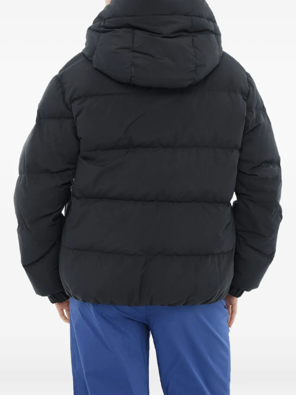 Woolrich quilted hooded jacket Zwart