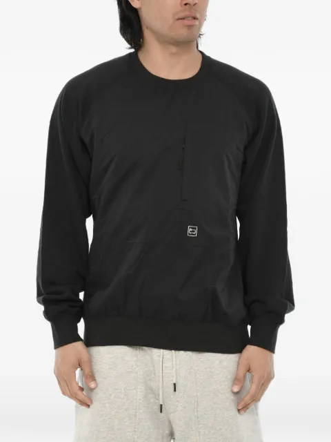 Woolrich zip-pocket crew-neck sweater