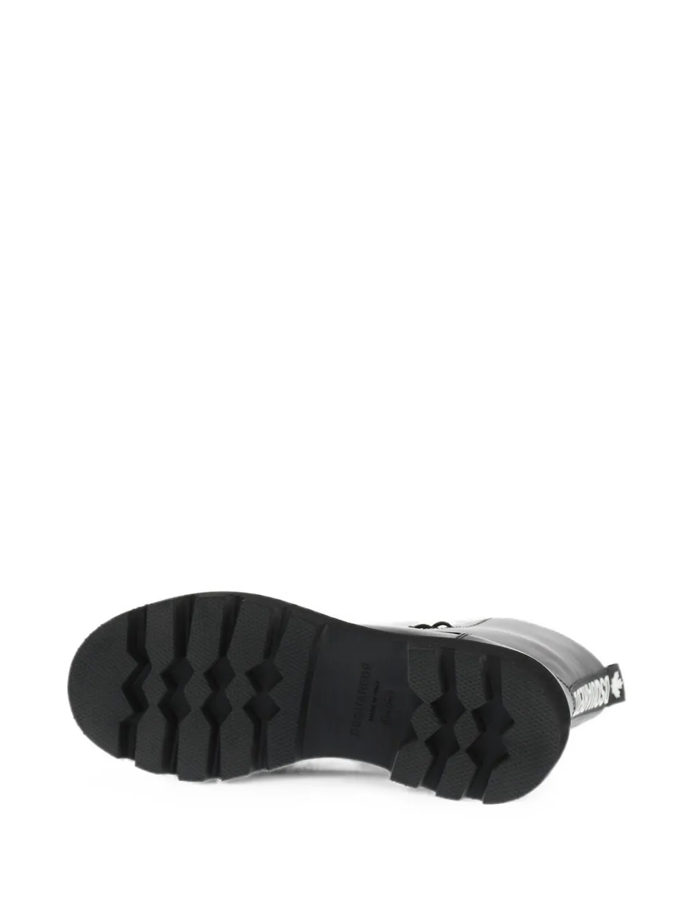 DSQUARED2 logo-tape lace-up boots Zwart