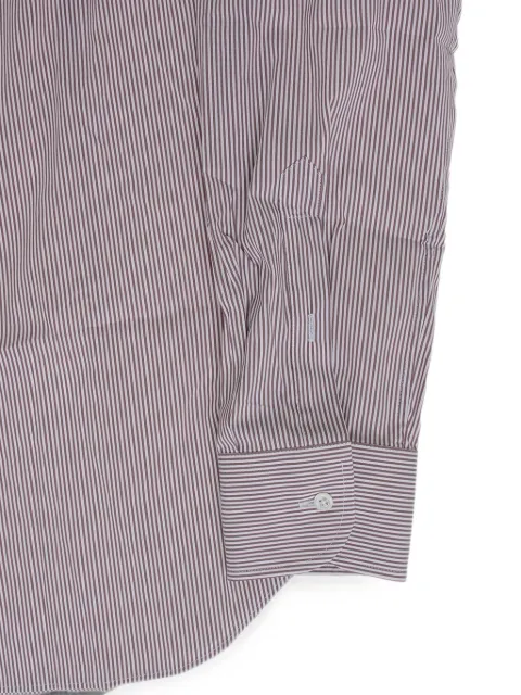 Corneliani striped French-collar shirt