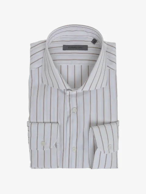 Corneliani camisa a rayas de algodón