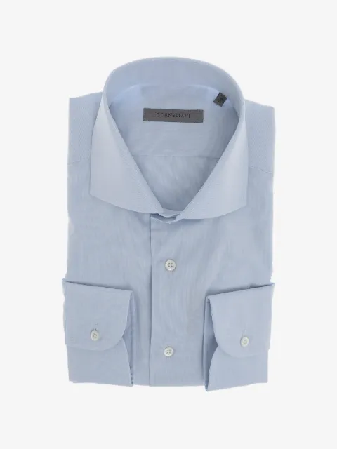 Corneliani French-collar cotton shirt