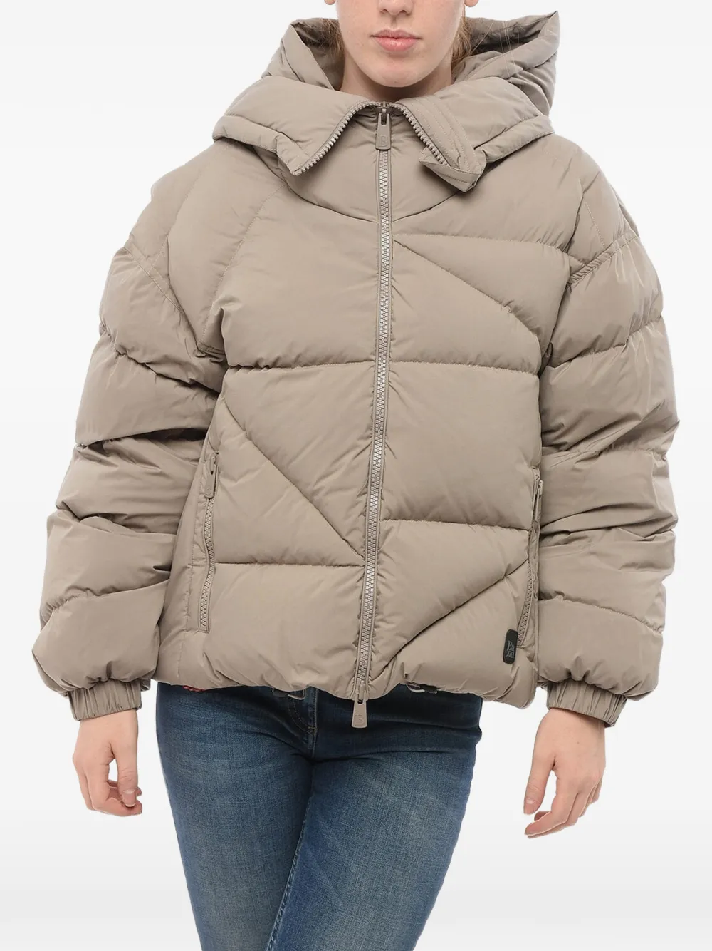 Bacon New Double hooded puffer jacket - Nude
