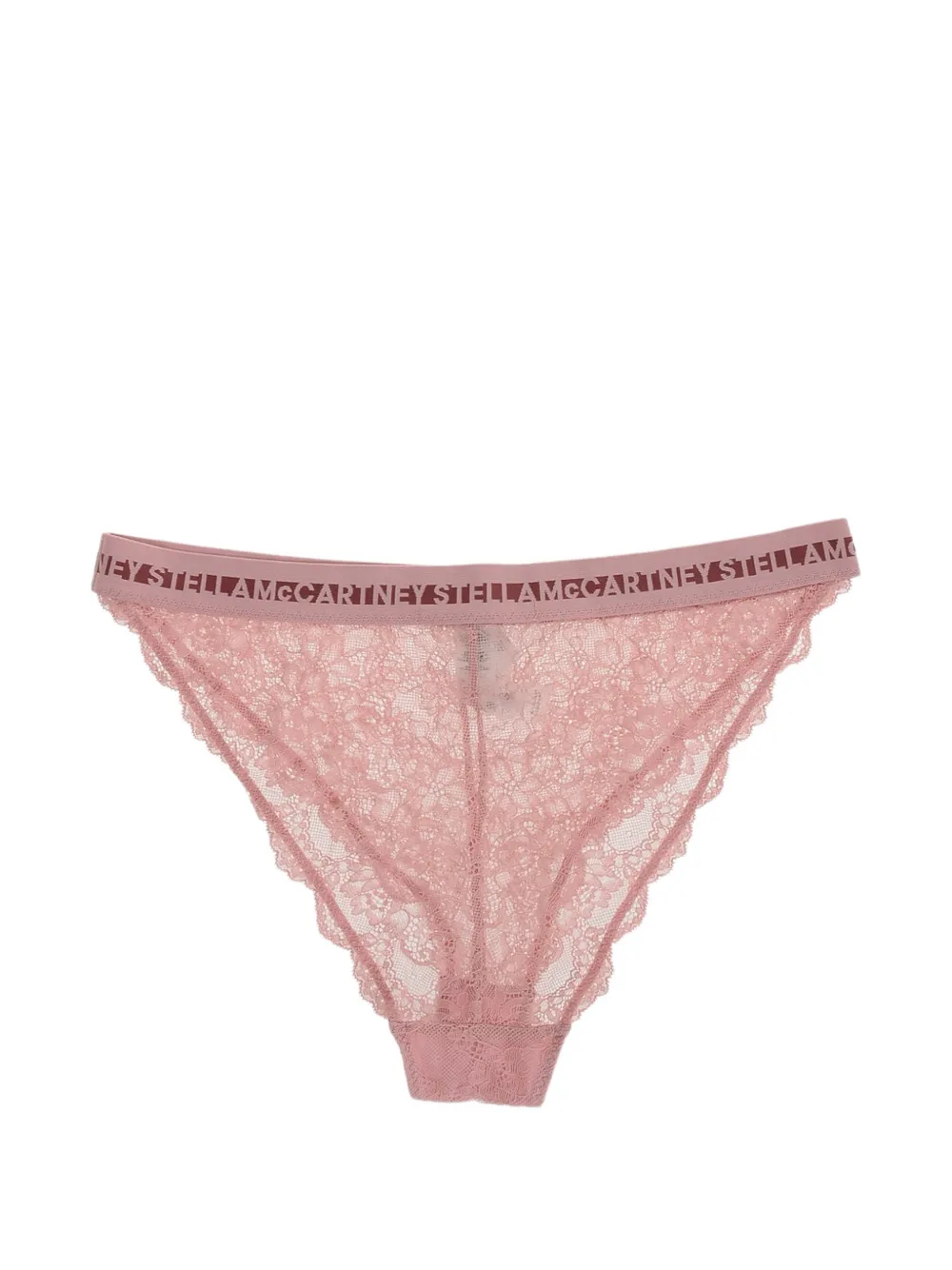 Stella Mccartney Macramé Lace Briefs In Pink