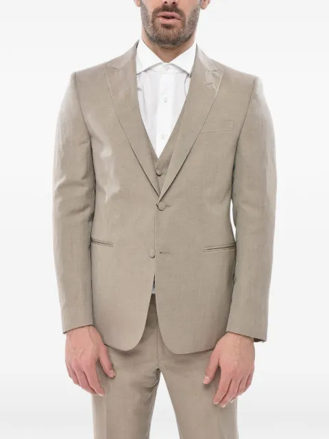 Corneliani peak-lapel three-piece suit