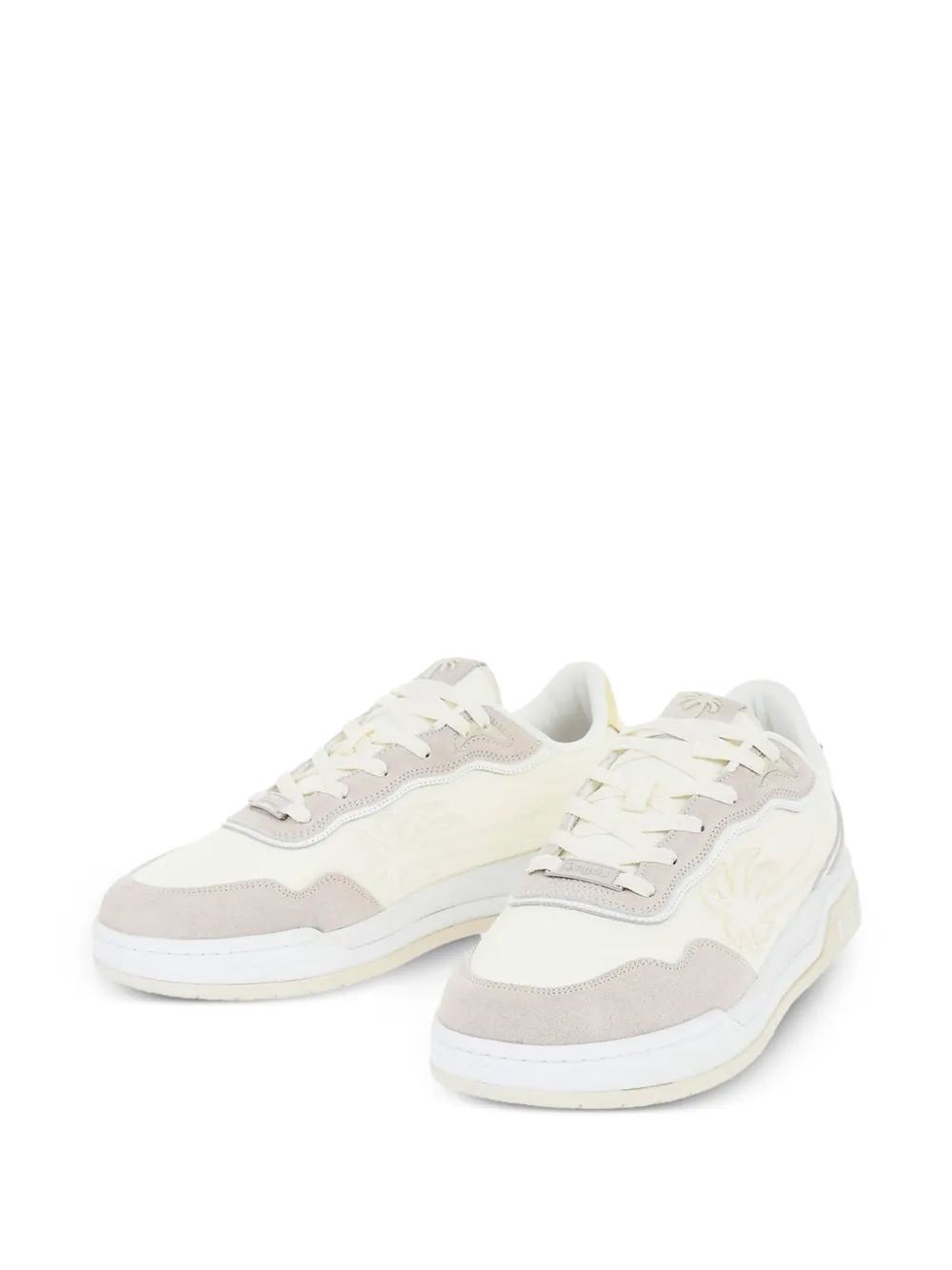 Palm Angels Tweekleurige sneakers Beige