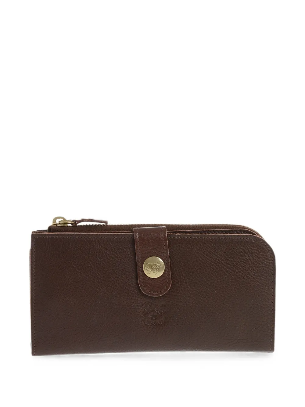 Il Bisonte hammered leather wallet - Braun