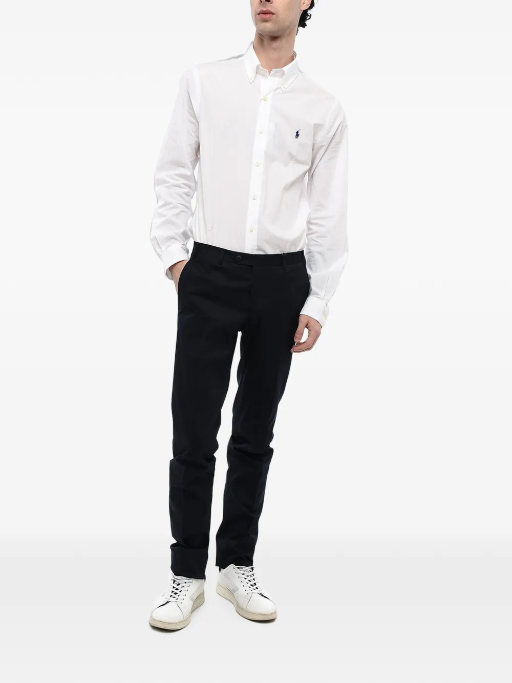 Corneliani Academy slim-fit trousers Zwart