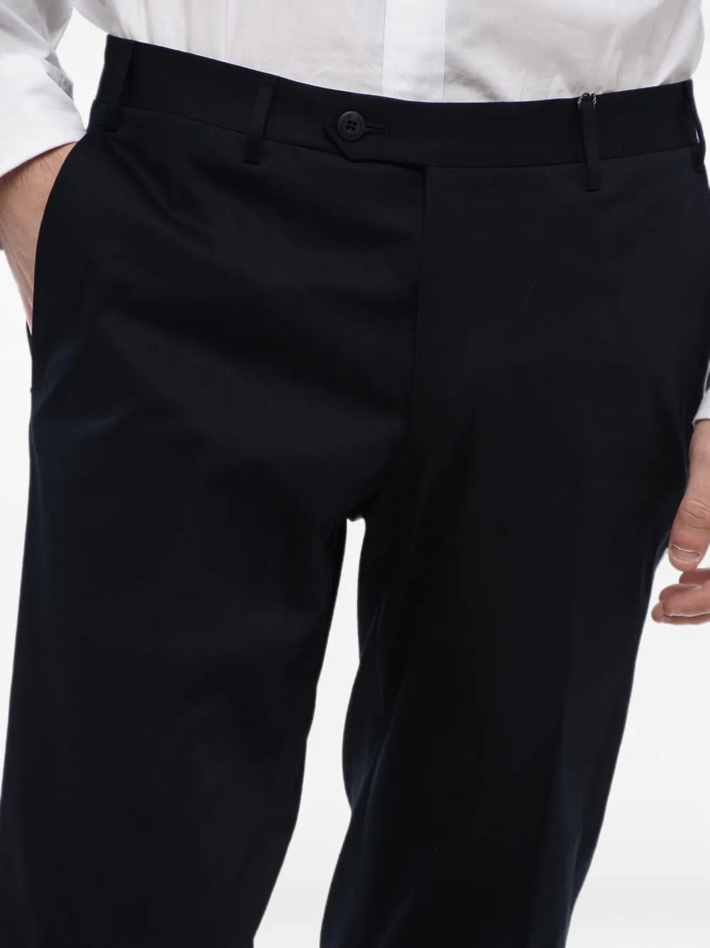 Corneliani Academy slim-fit trousers Zwart