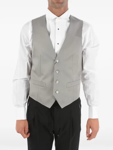 Corneliani single-breasted satin waistcoat